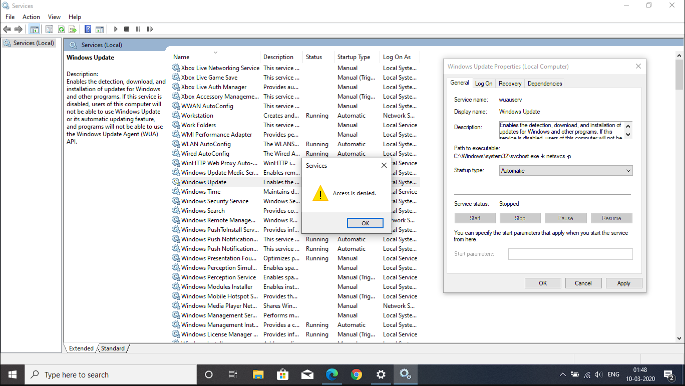 Windows Services Access Denied: Troubleshooting and Solutions - Tweaking