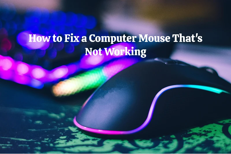 how to fix a computer mouse not working on windows: a wireless mouse with a keyboard in the background