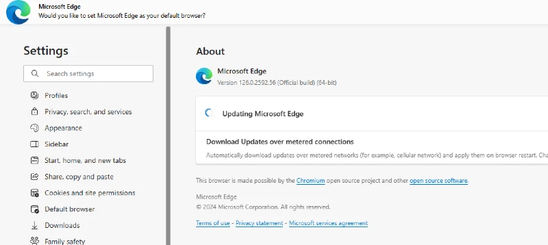 update microsoft edge browser to prevent browser crashes and slowdown