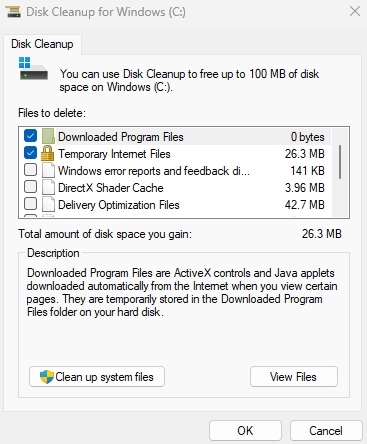 Broken Registry Items on Windows_ disk cleanup tool