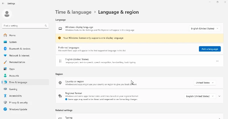 Cortana Not Working on Windows 10_ check current language and region