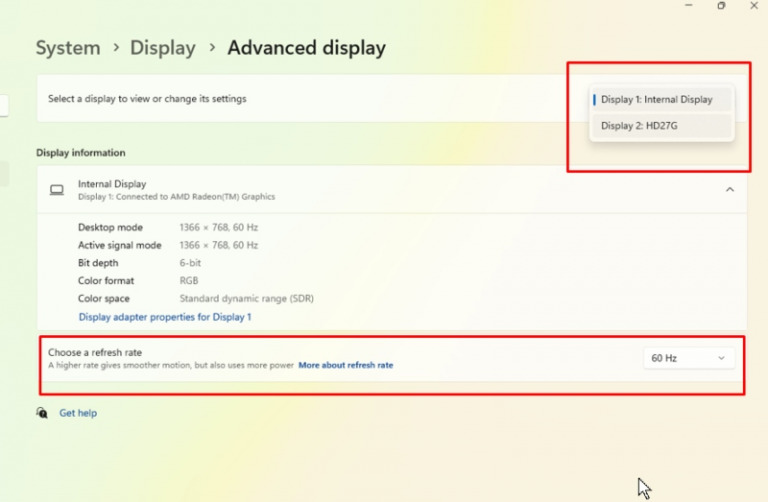 change refresh rate of the second monitor_ Windows 11 not detecting second monitor